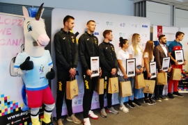 Sports ambassadors of the European Universities Games in Lodz