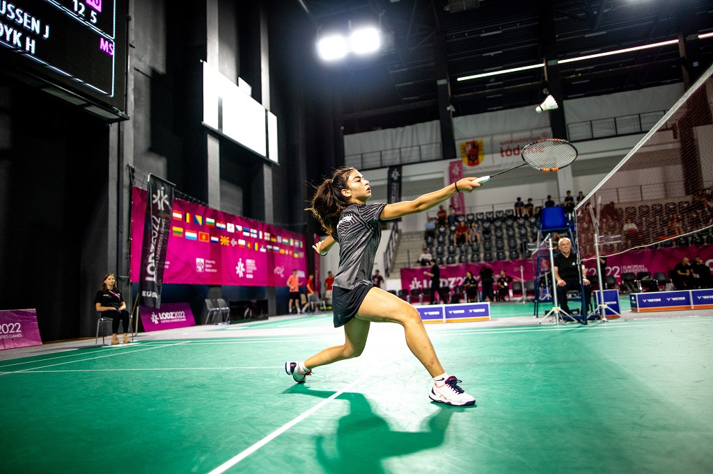 badminton singles competition EUG22