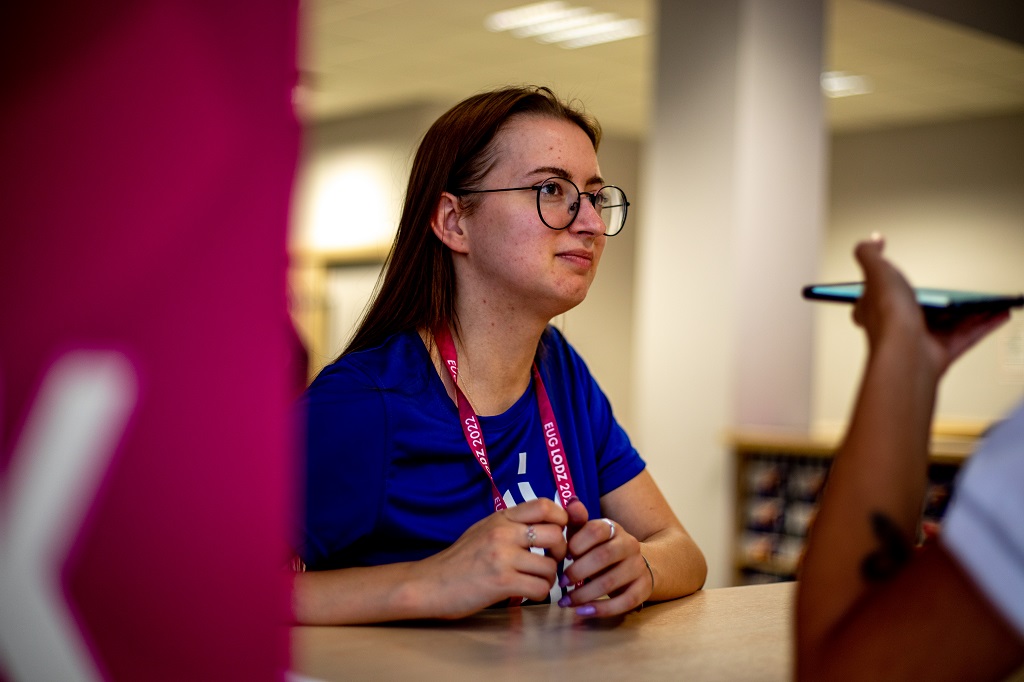 Michelle, volunteer on EUG 2022