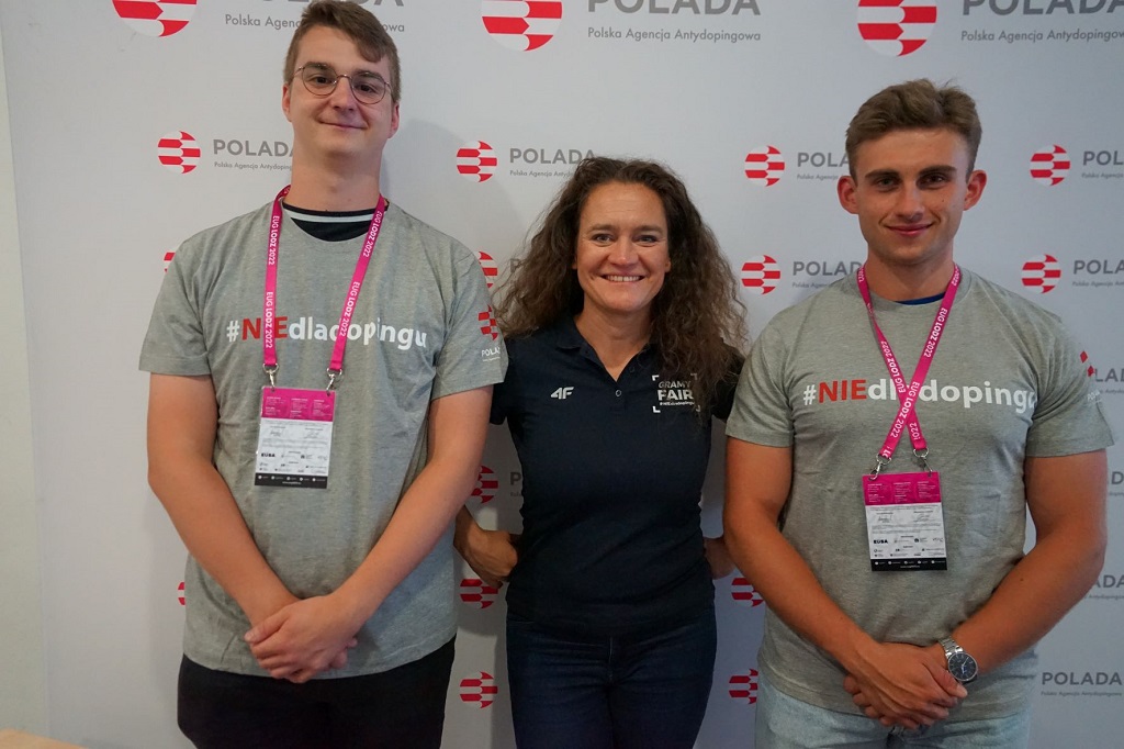 Anti-doping stand at EUG22