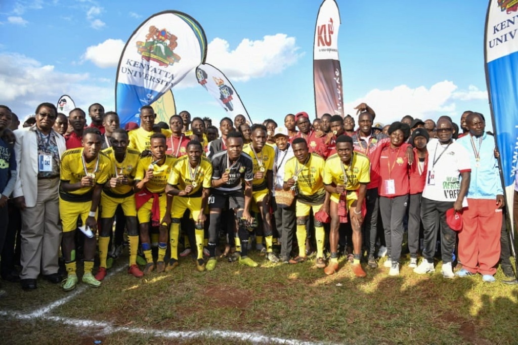 Kenyatta University winning FISU World Cup Soccer 2023