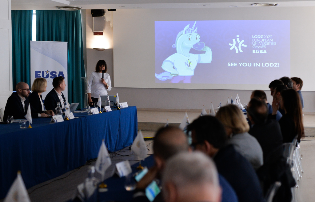 Presentation of the progress report of the European Universities Games Lodz 2022