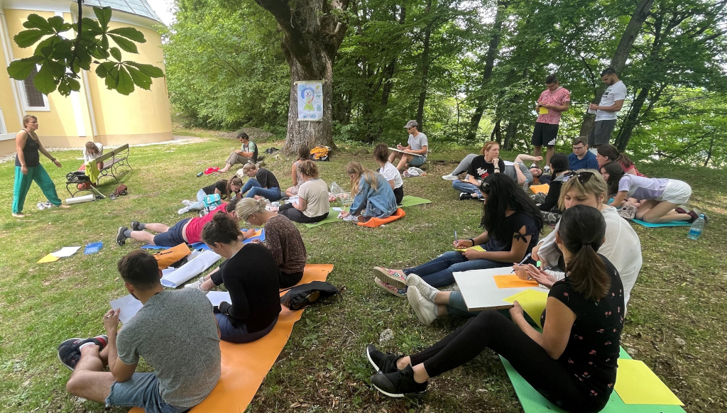 Outdoor sessions with the coordinators