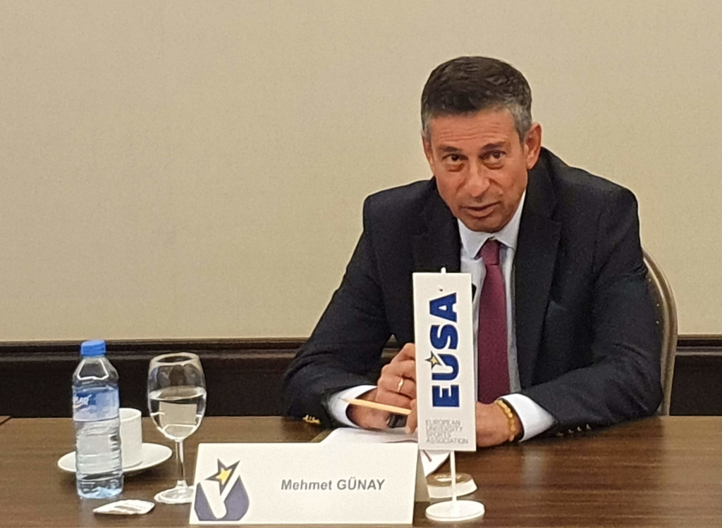 TUSF President Mr Mehmet Gunay