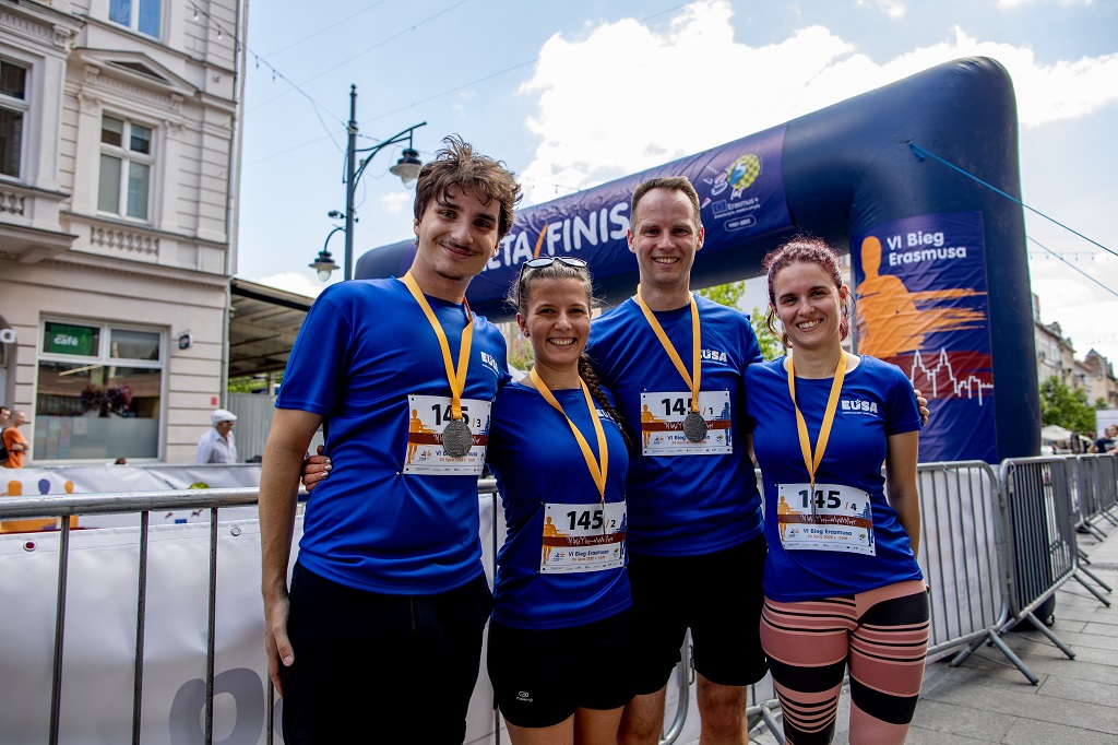 Nathan taking part in the Erasmus+ run