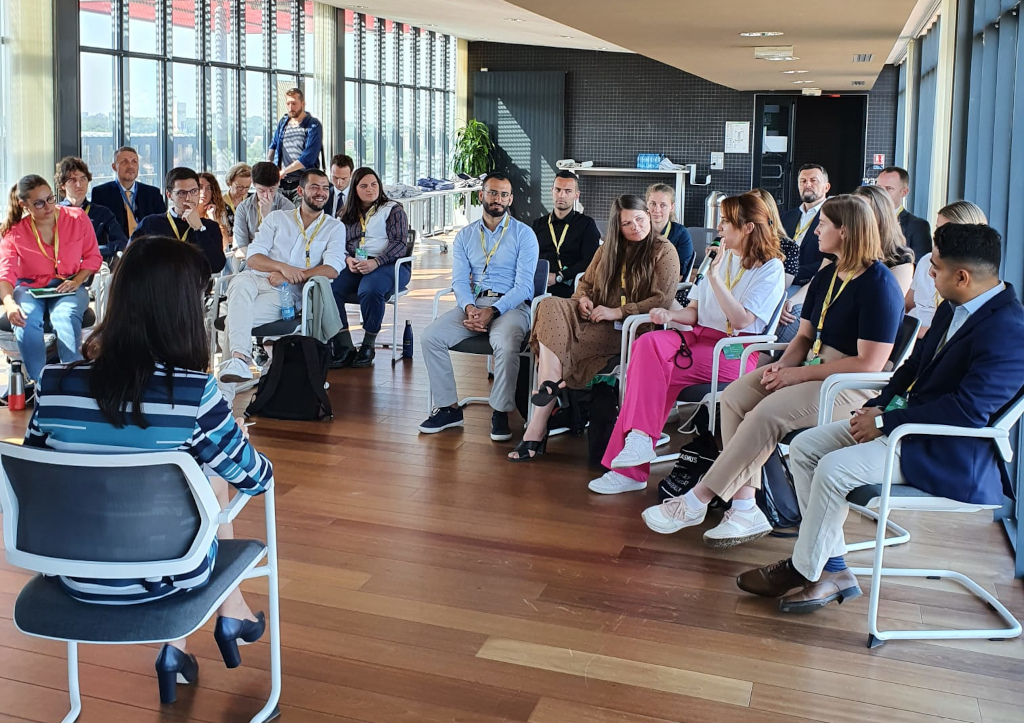 Commissioner Gabriel met with youth participants