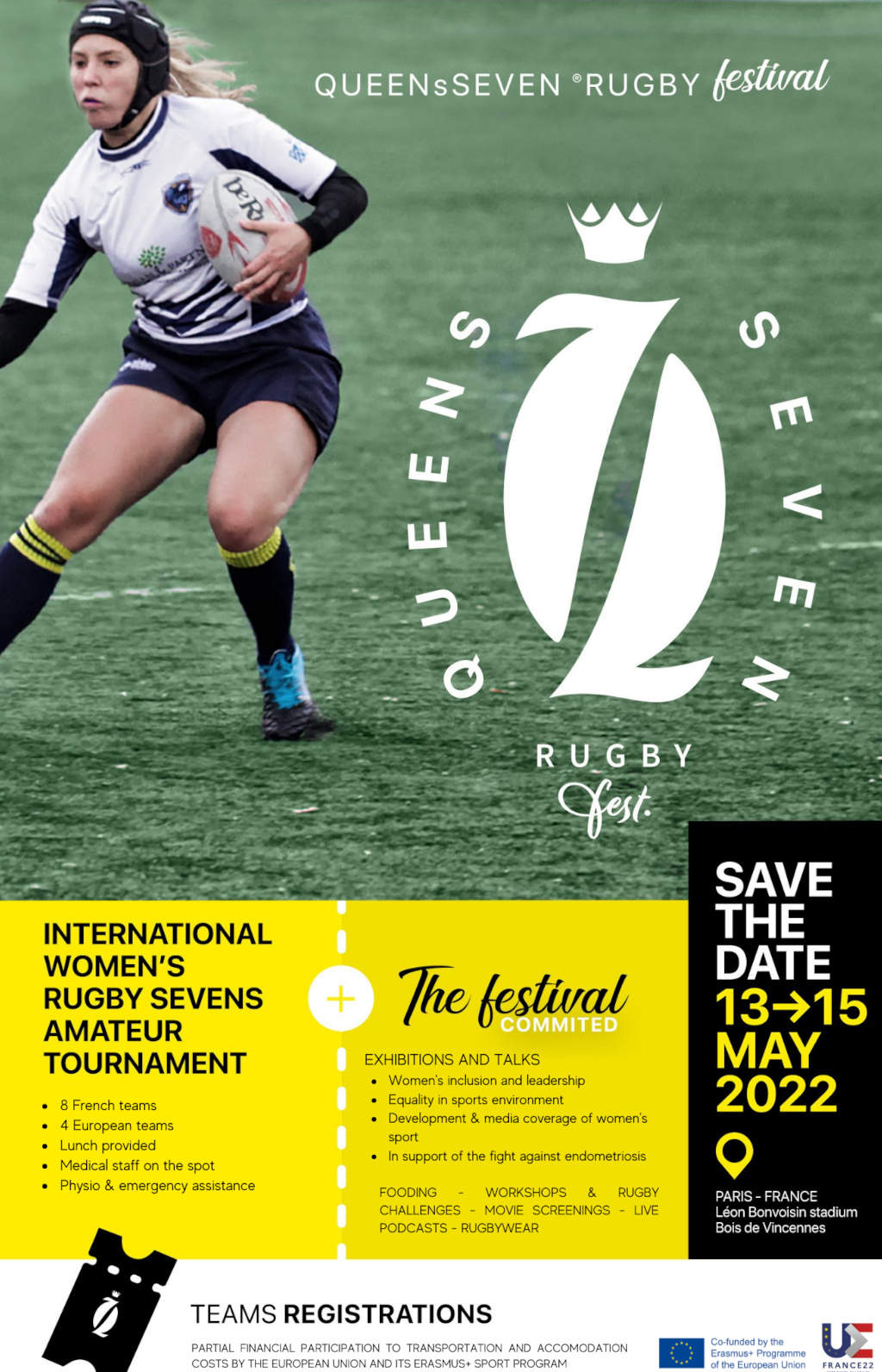 Invitation to the Queens Rugby 7 Festival 2022 EUSA