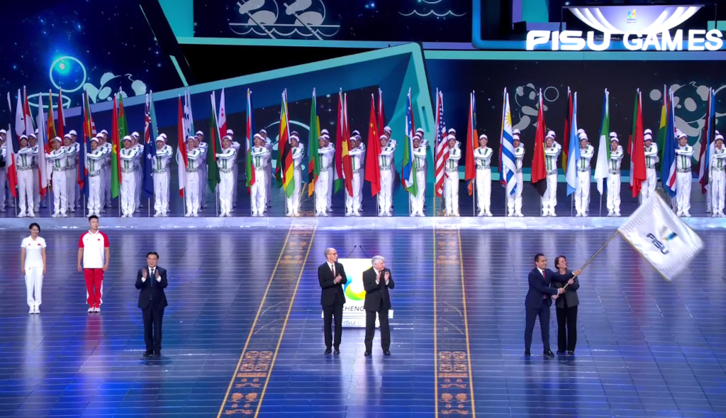 FISU flag passing to the next Organiser