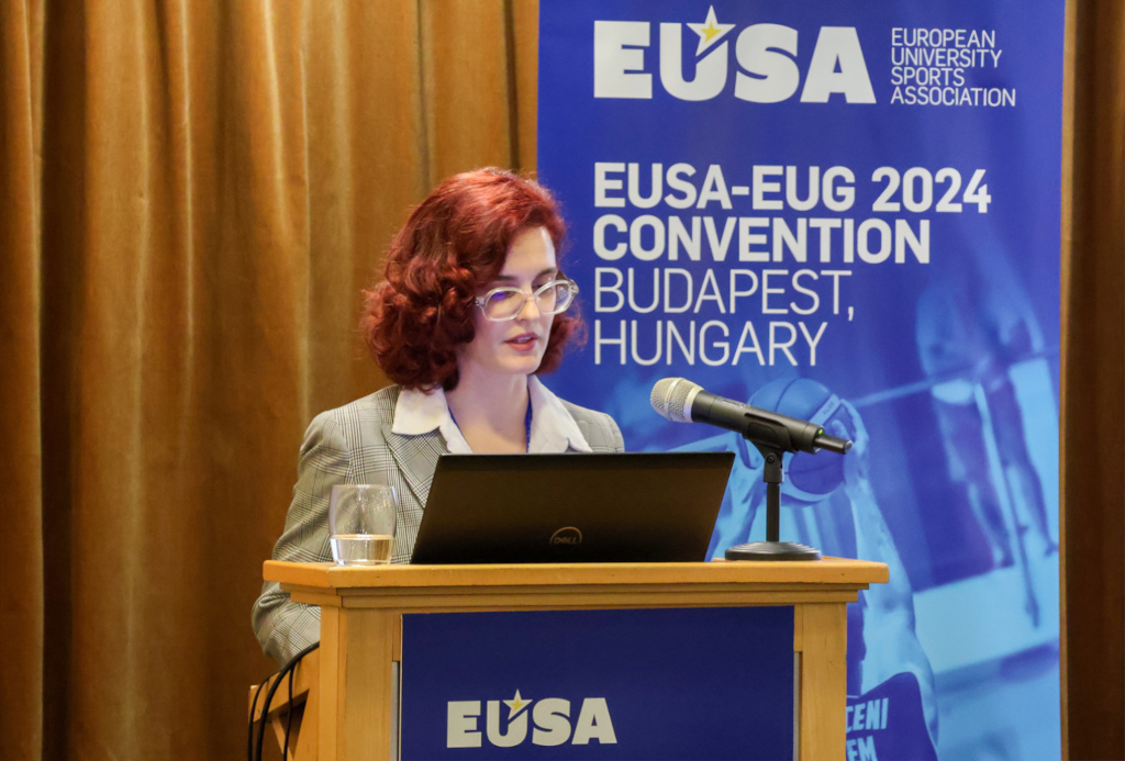 EUSA Sports Officer Ms Eszter Gulyas