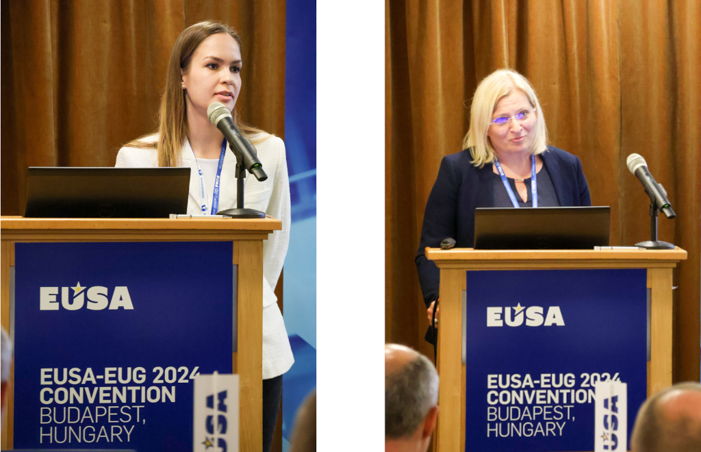 Presentation of sports programme by Reka Molnar and Kata Varga