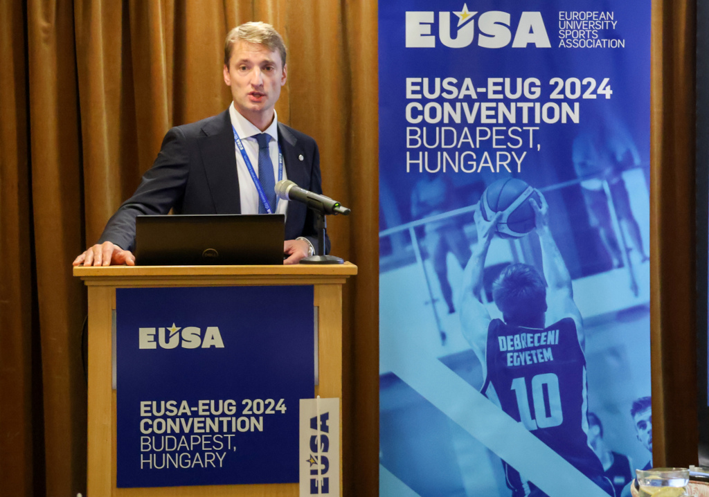 EUSA Sports Manager Mr Miha Zvan