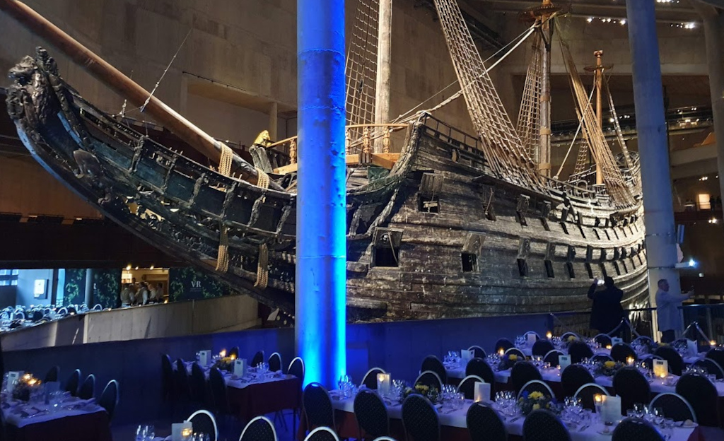Gala dinner at the Vasa museum