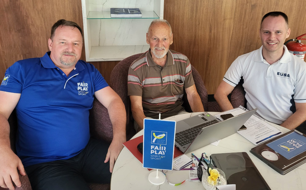 EUSA representatives meeting with EPFM board Member Mr Robert Perc and OKS-SOA President Mr Miroslav Cerar