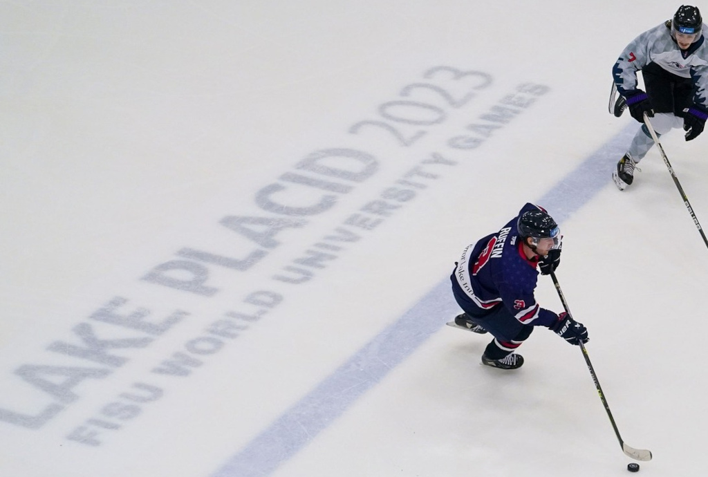 Ice hockey - one of the sports at the FISU World University Games in Lake Placid