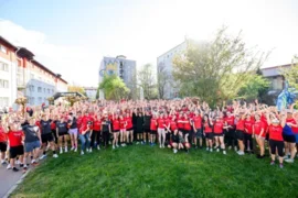 European Students Run presence at the University of Ljubljana Faculty run