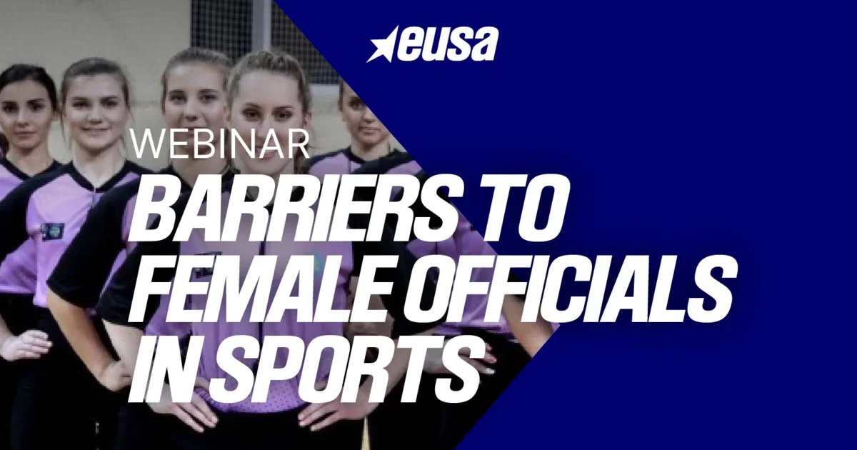 Successful Eusa Webinar Barriers To Female Officials In Sports Eusa