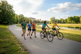 Celebrating global running day and world bicycle day