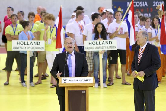 Opening: Prof. Andreas Demetriou – Minister of Education of the Republic of Cyprus & Dr. Wolf Fruhauf, EUSA EC Member Opening: Prof. Andreas Demetriou – Minister of Education of the Republic of Cyprus & Dr. Wolf Fruhauf, EUSA EC Member