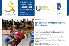 Invitation EUC Handball 2010