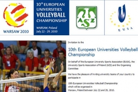 Invitation EUC Volleyball 2010