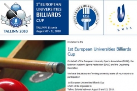 Invitation EUSA Cup Billiards 2010