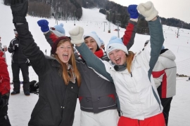 Snow party - Winter student event in SLO